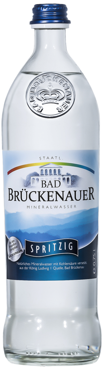 Bad Brückenauer Mineralwasser spritzig, (12 x 0,75 l).