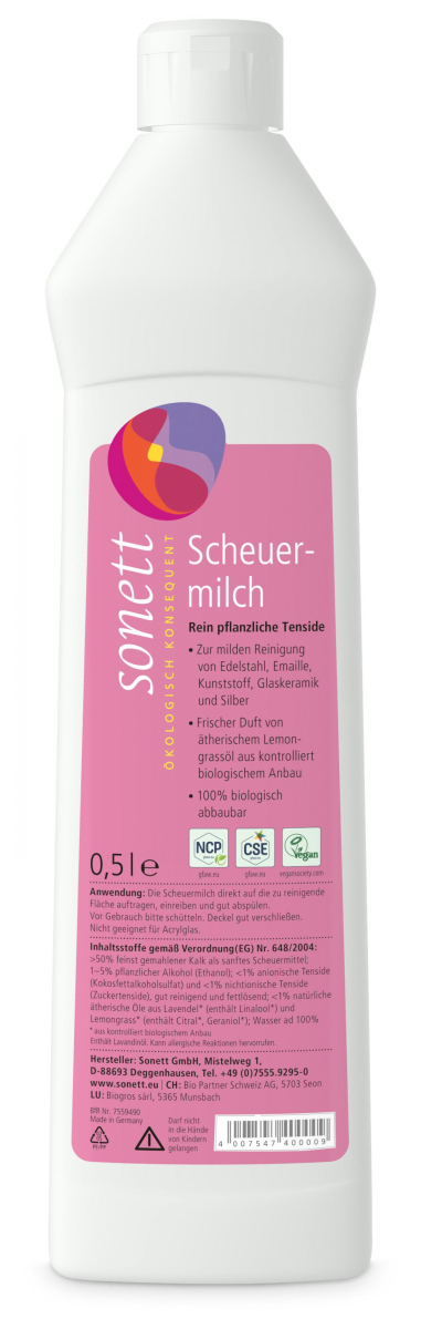 Scheuermilch von Sonett, 0,5l
