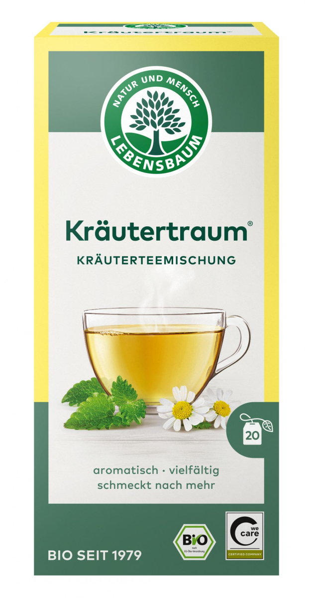 Kräutertraumtee im Teebeutel