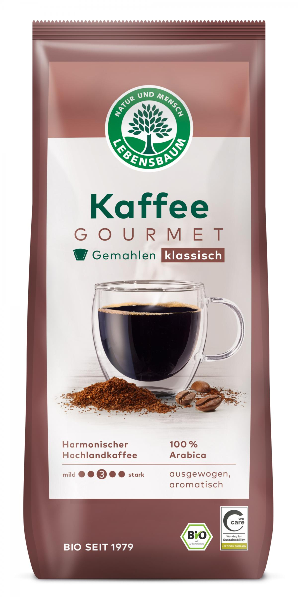 Gourmet Kaffee, gemahlen, Lebensbaum