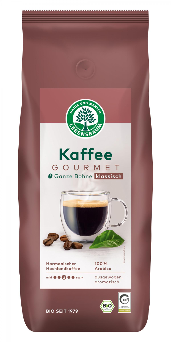 Gourmet Kaffee, ganze Bohne