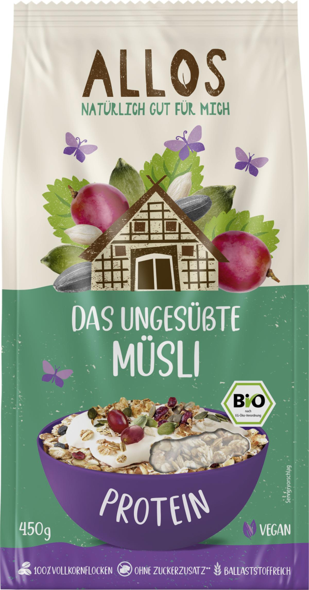 Das Ungesüßte Protein-Müsli von Allos