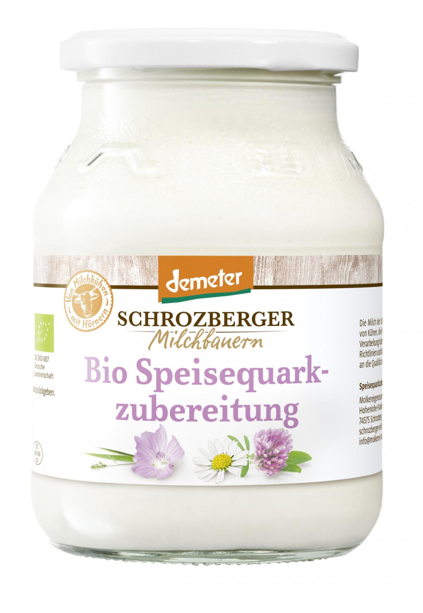 Speisequarkzubereitung Magerstufe, 500 g Glas