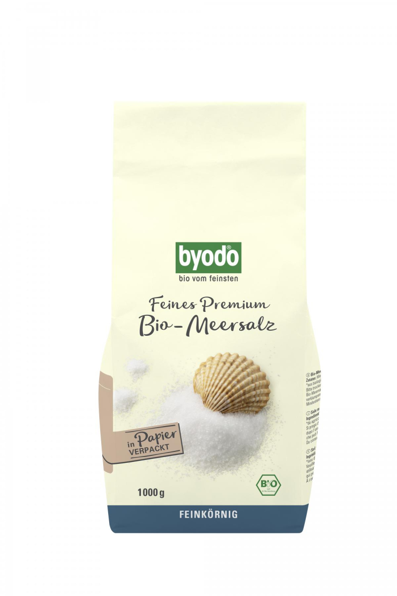 Meersalz fein, 1 kg, Atlantik von Byodo