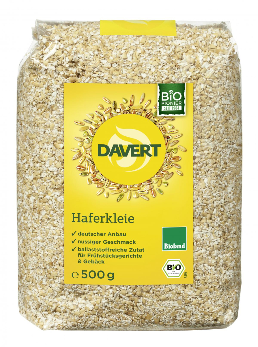 Haferkleie, 500 g, Davert