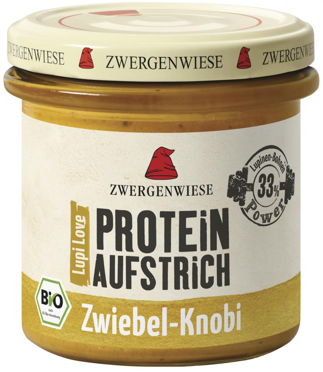 Proteinaufstrich Zwiebel-Knobi, Zwergenwiese,135 g