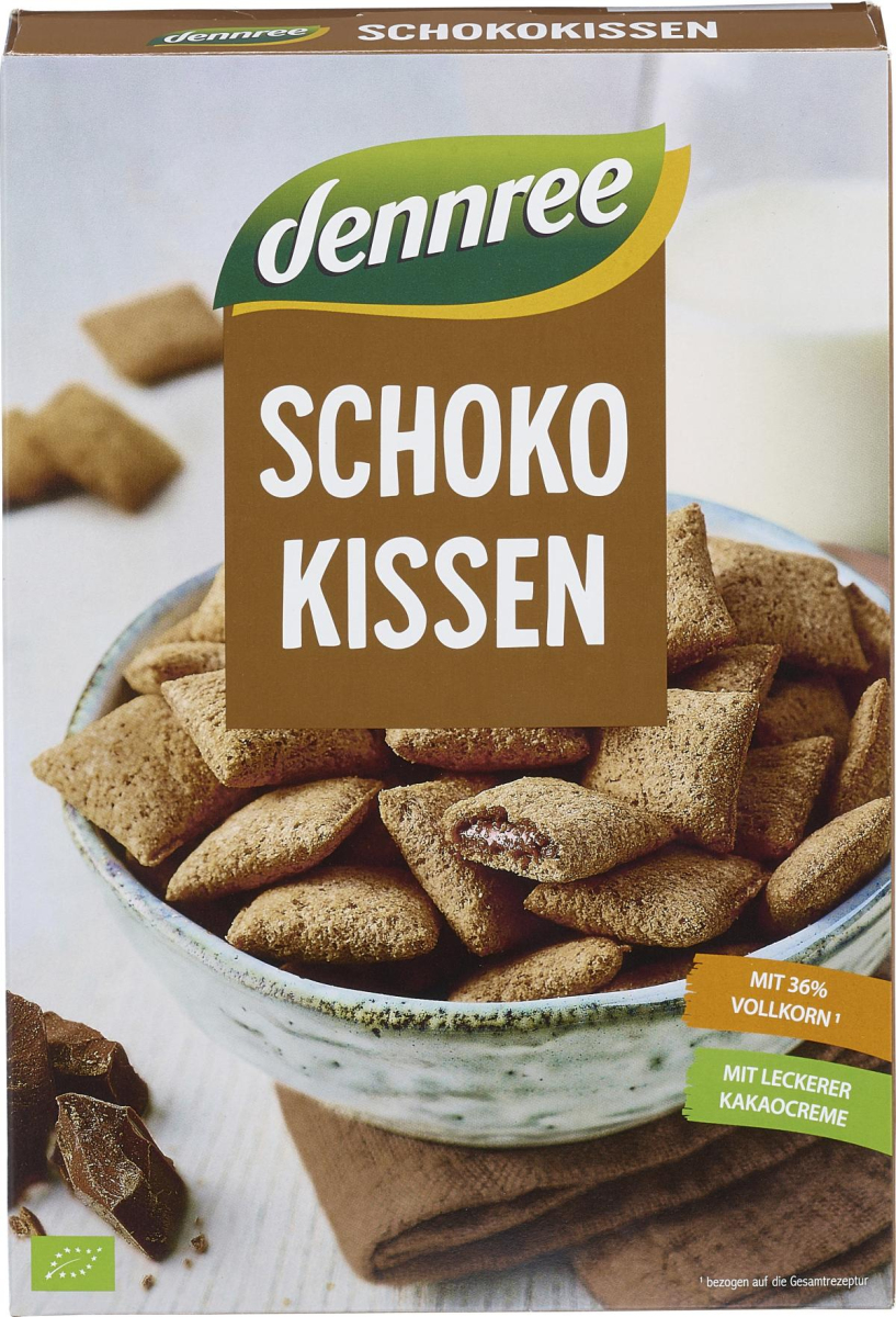 Schokokissen, knusprig, dennree