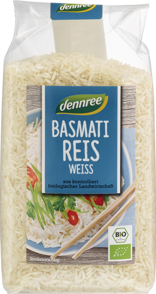 Basmati-Reis weiß, Indien, dennree