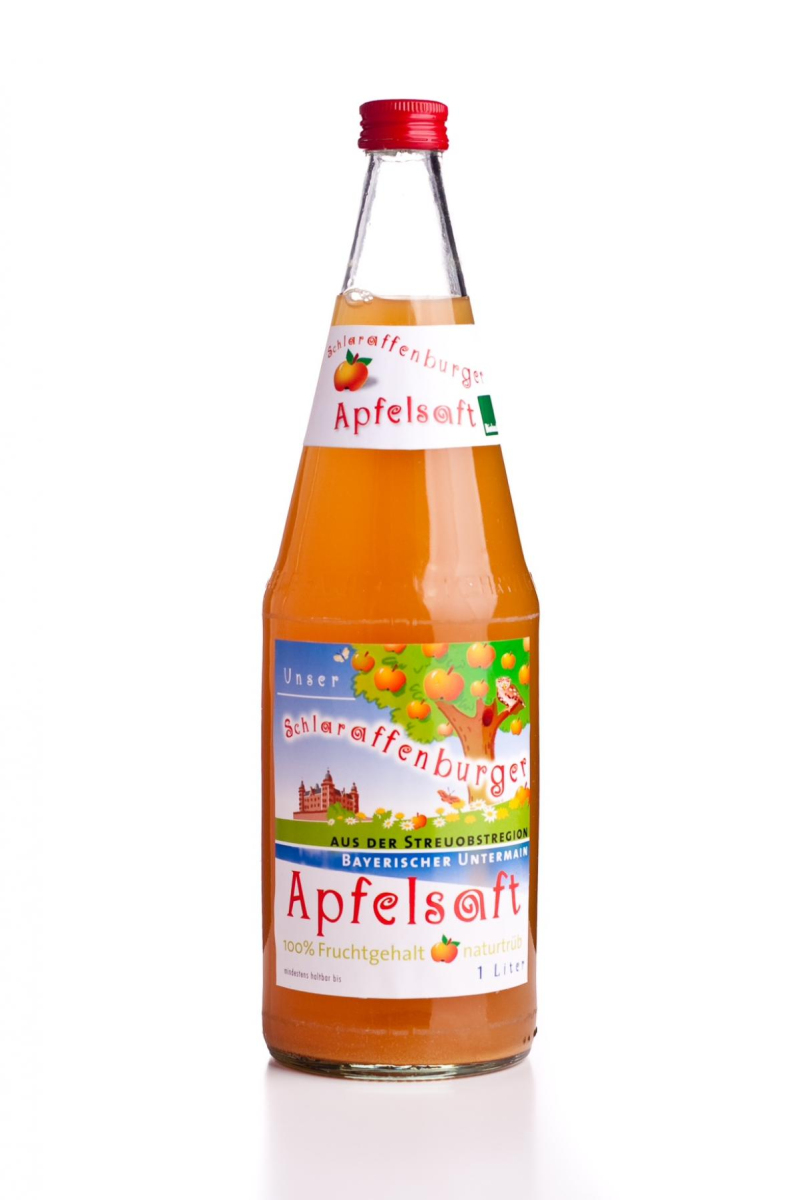 Apfelsaft naturtrüb, (6 x 1 l) Schlaraffenburger