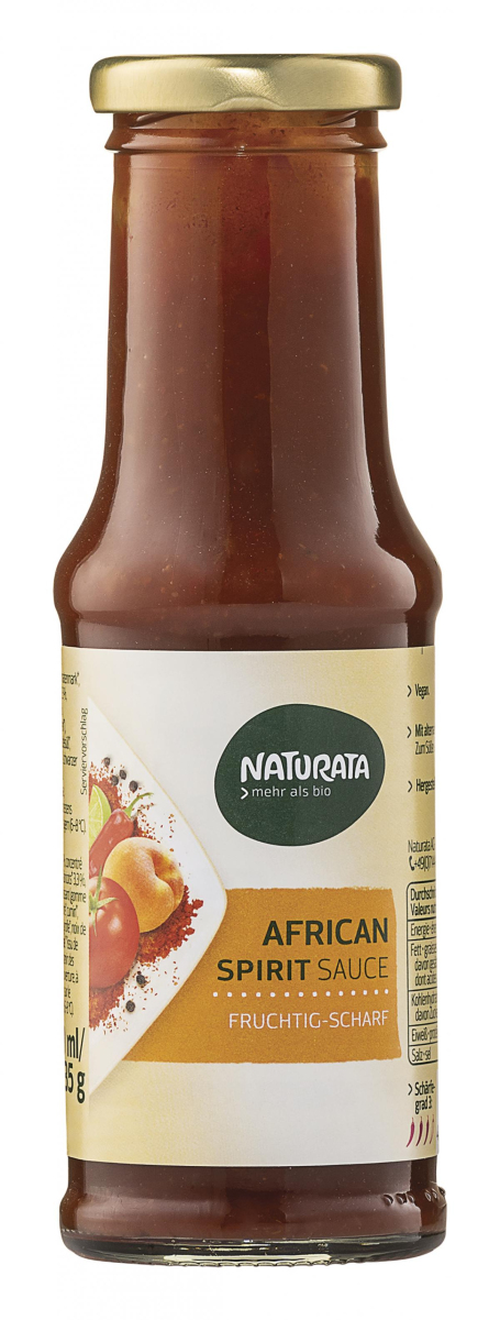 African Spirit Sauce, Naturata 0,21 L Flasche