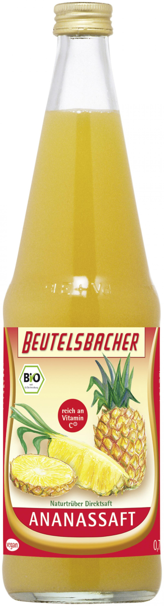 Ananassaft, Beutelsbacher (6 x 0,7 l)