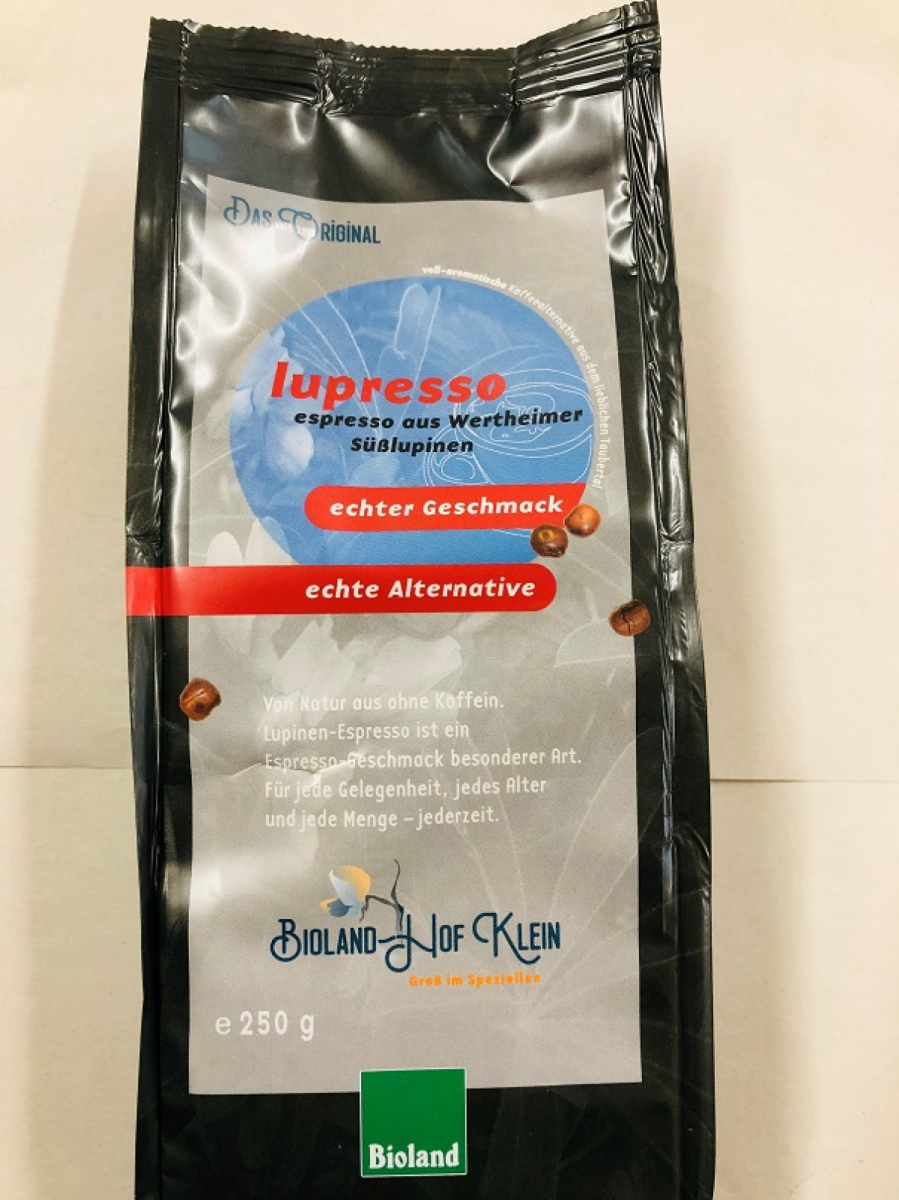 Lupresso, Espresso aus Lupinen aus der Region