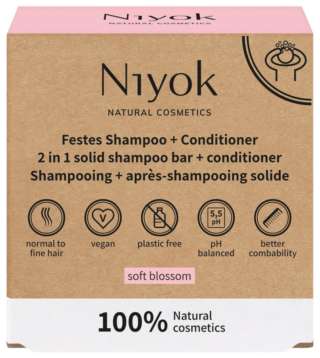 Festes Shampoo & Conditioner Soft Bloss, Niyok