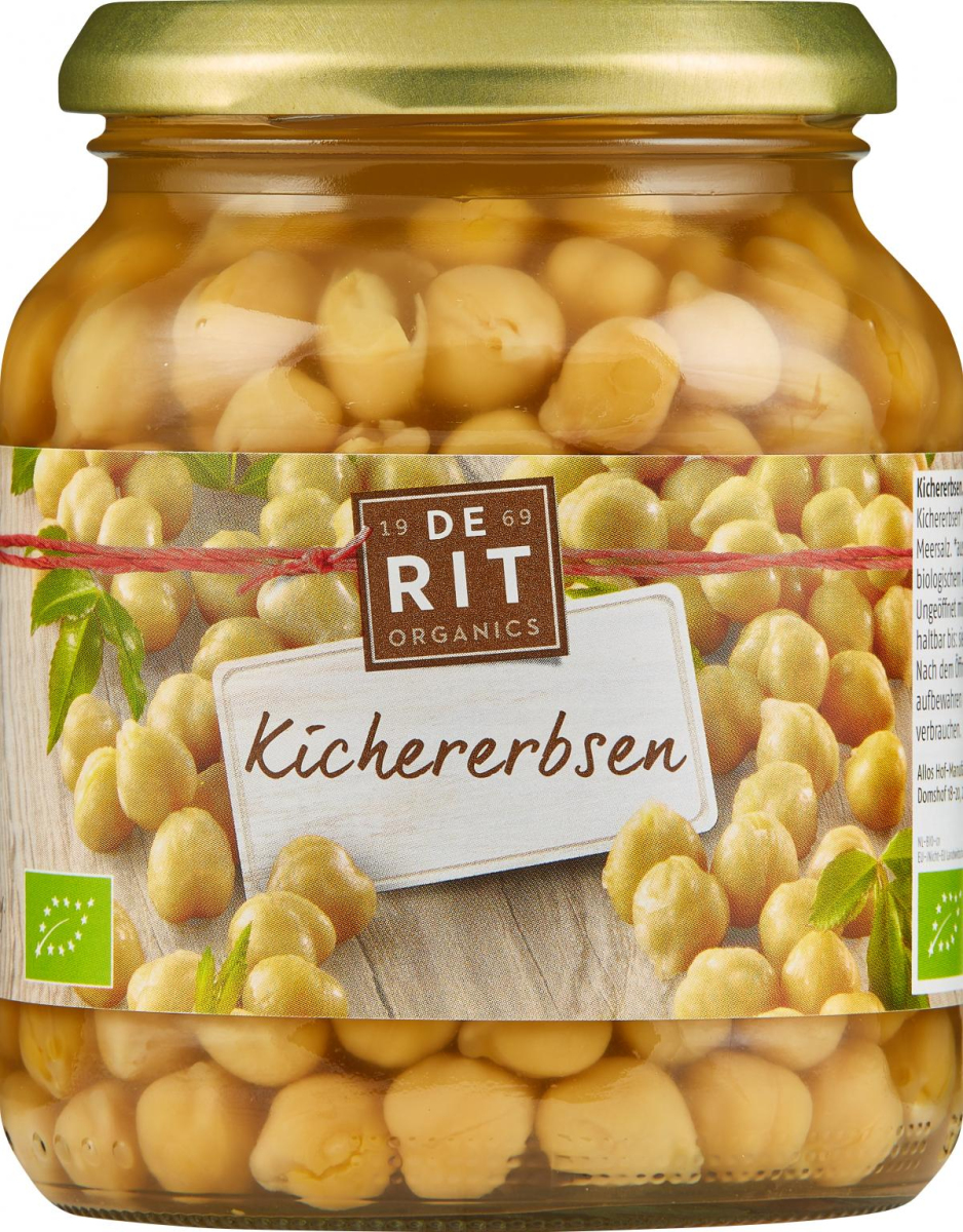 Kichererbsen im Glas