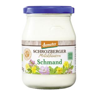 Schmand, 250 g Glas, Schrozberger Milchbauern