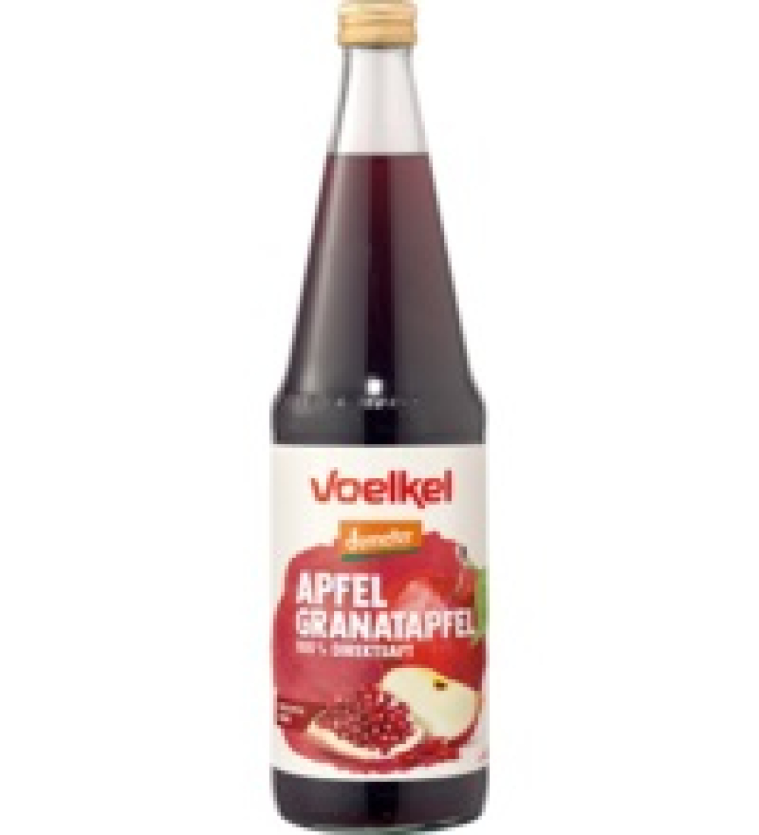 Apfel Granatapfelsaft, Voelkel  0,7 l Flasche