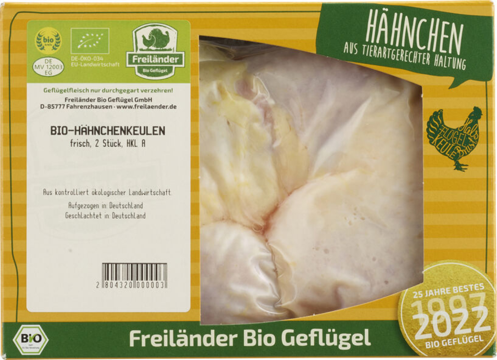 Hähnchenkeulen, 3 x ca 600 g - 2 Stück