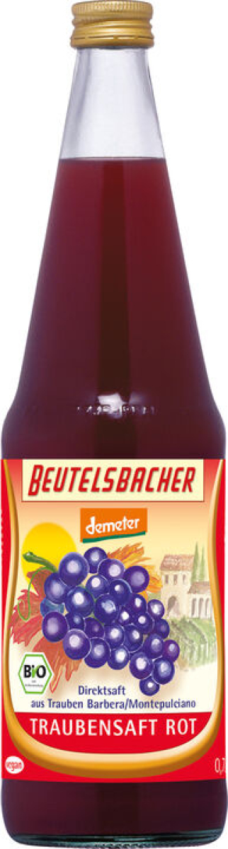 Traubensaft rot 0,7 l, Beutelsbacher