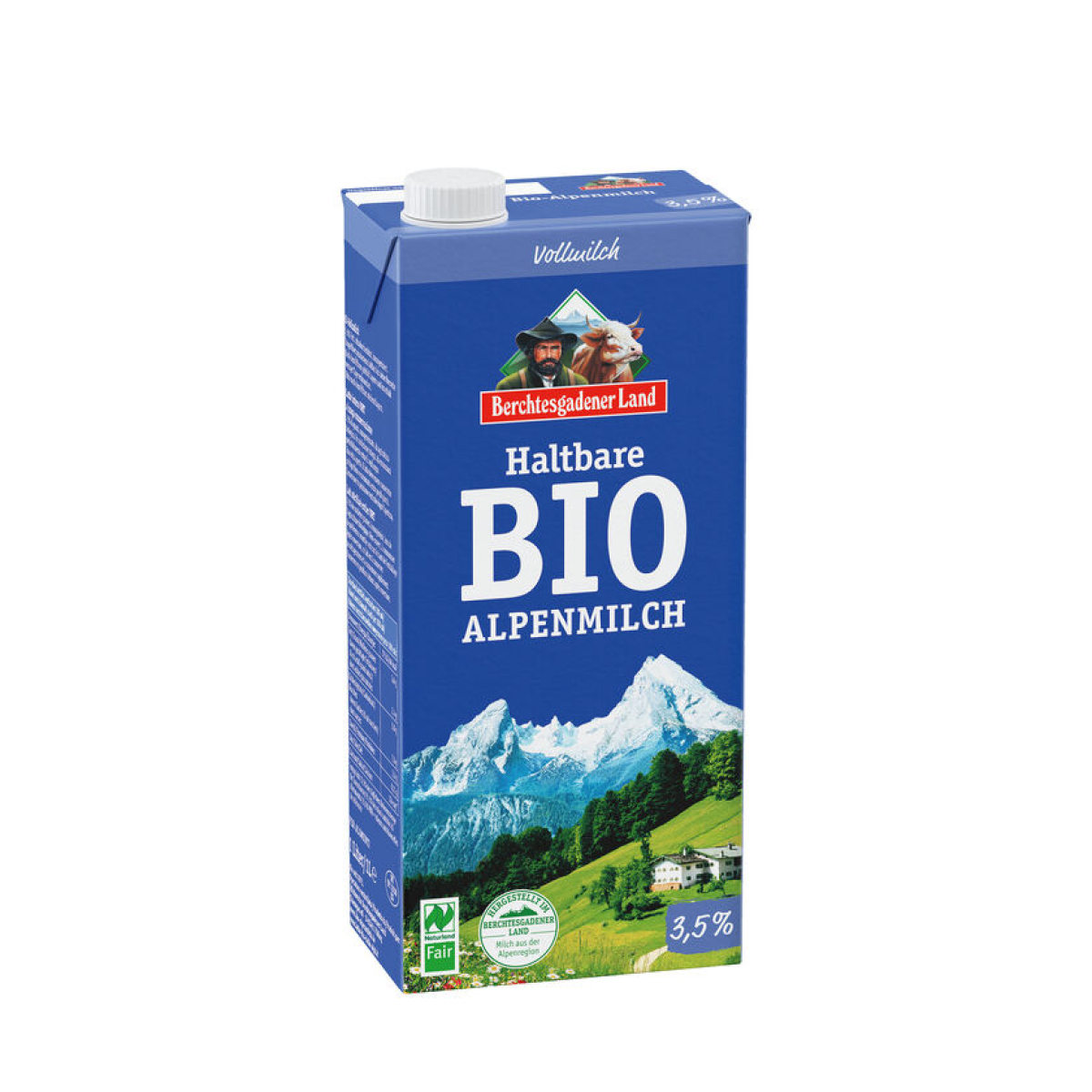 H-Alpenmilch 3,5 % Fett, 1 l Tetrapack