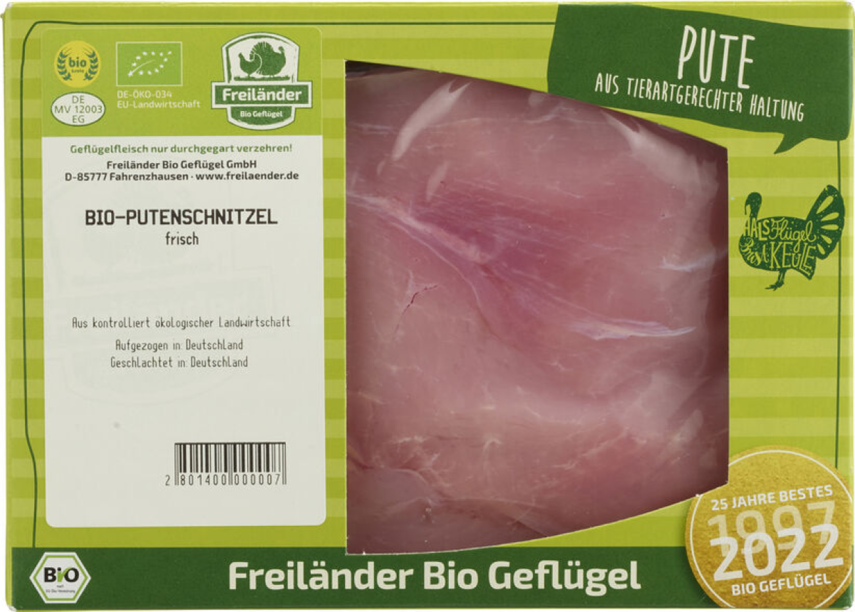 Putenschnitzel 3 x 360 g