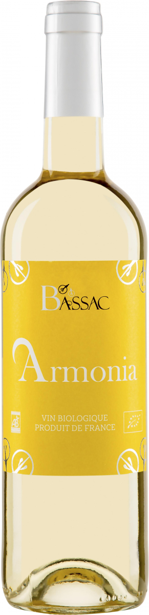 Armonia Blanc, franz. Weißwein, vegan, halbtrocken,0,75 ltr Flasche
