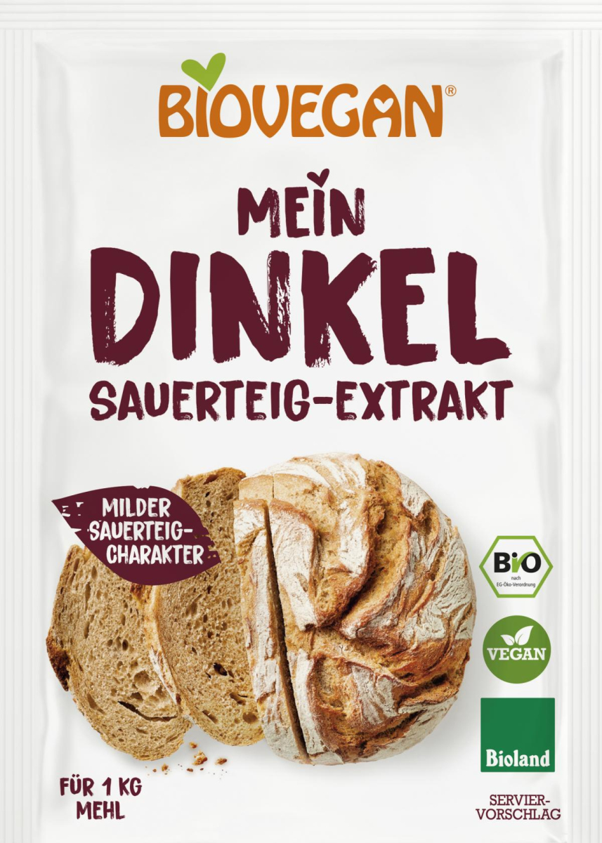 Sauerteigextrakt aus Dinkel, Biovegan, 30 g Packung
