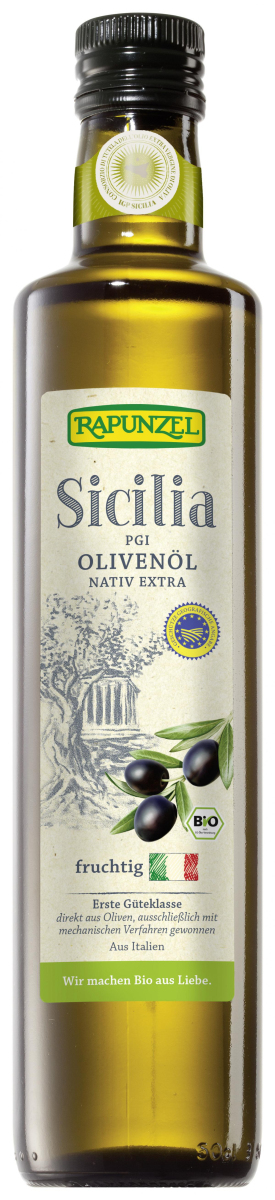 Olivenöl Sicilia PGI nativ extra, 0,5 L F, Rapunzel