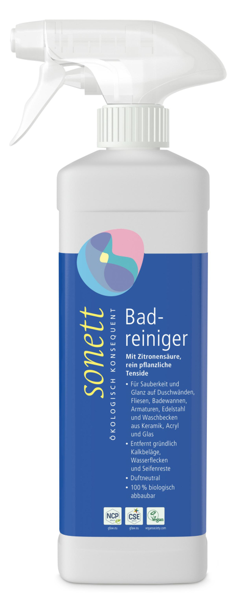 Badreiniger in der Sprühflasche, Sonett