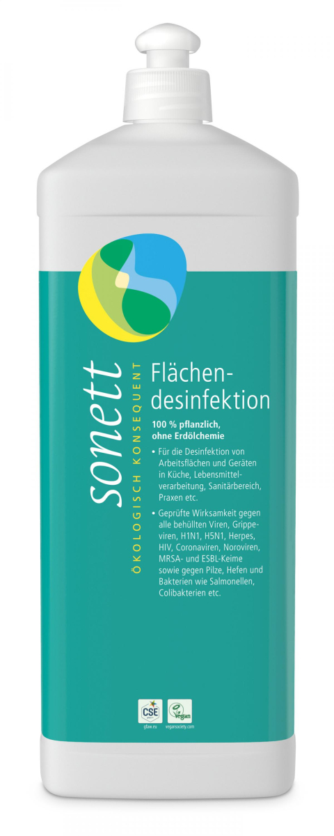 Flächendesinfektion von Sonett, Nachfüllflasche, 1 ltr