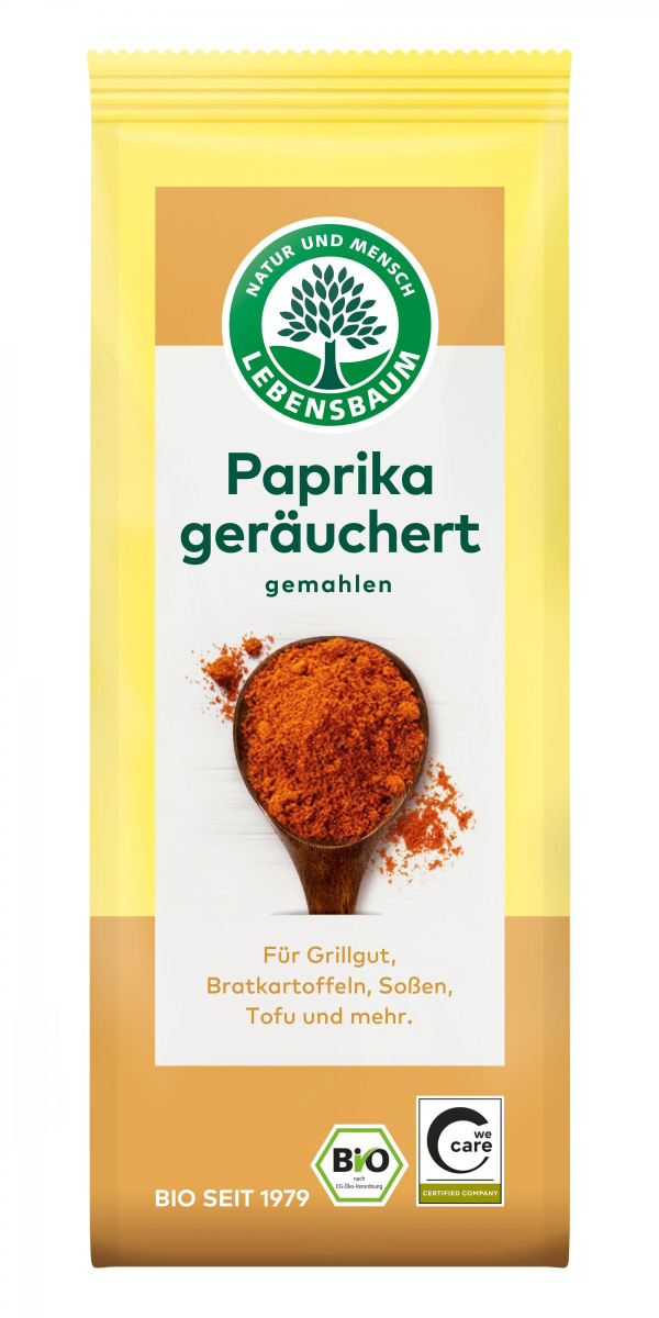 Paprika geräuchert gemahlen, Lebensbaum, 50 g Packung