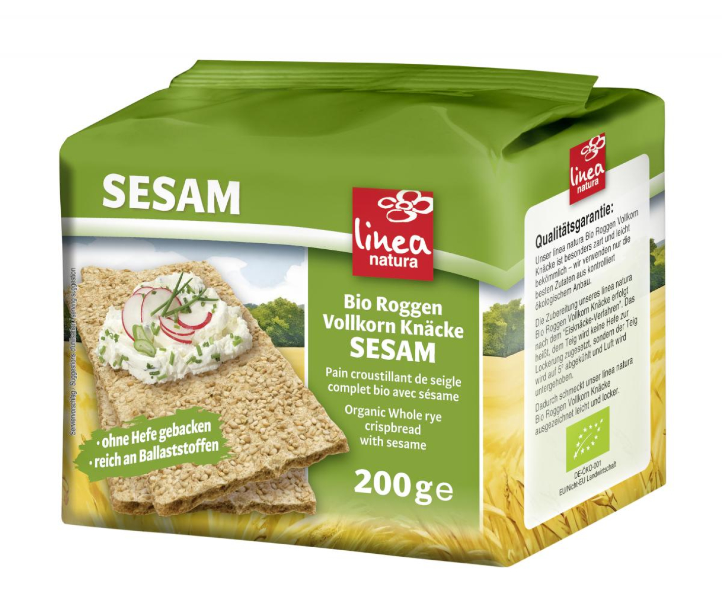 Knäcke Sesam Vollkorn, linea natura