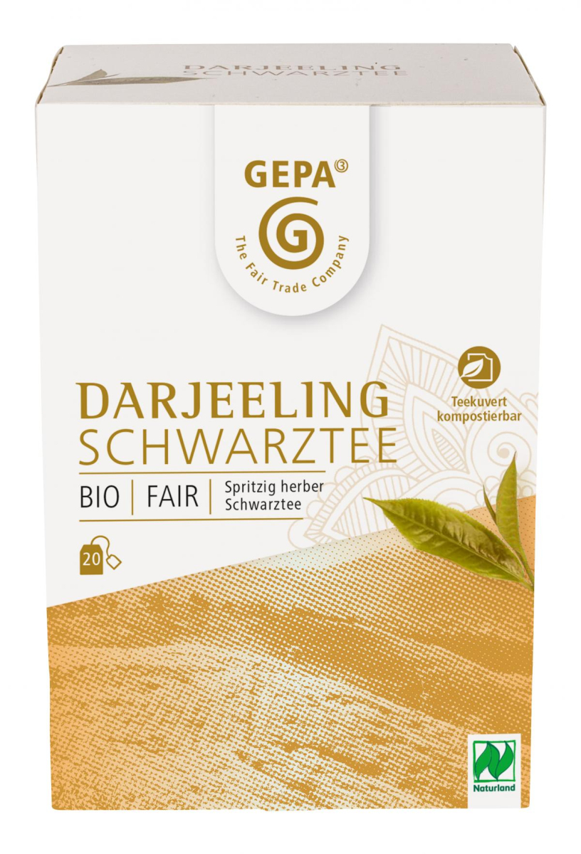 Schwarztee Darjeeling Gepa , 2 g, 20 Btl