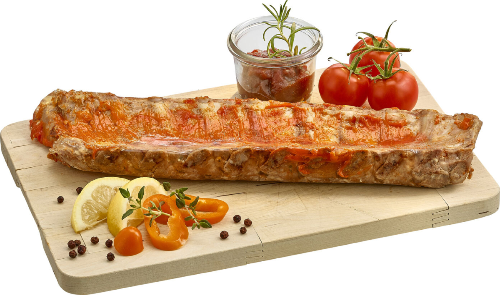 Spare Ribs gegart & mariniert mit BBQ Dip, 500 g Packung