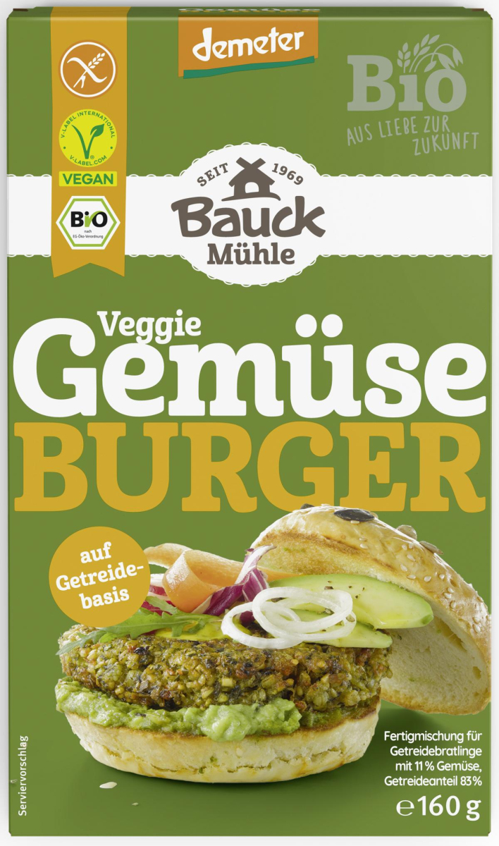 Gemüse Burger-Mischung, 160 g