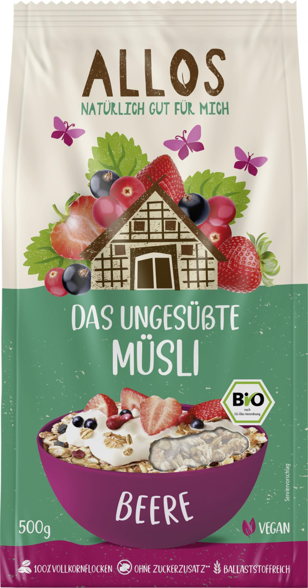 Das Ungesüßte Beeren-Müsli von Allos