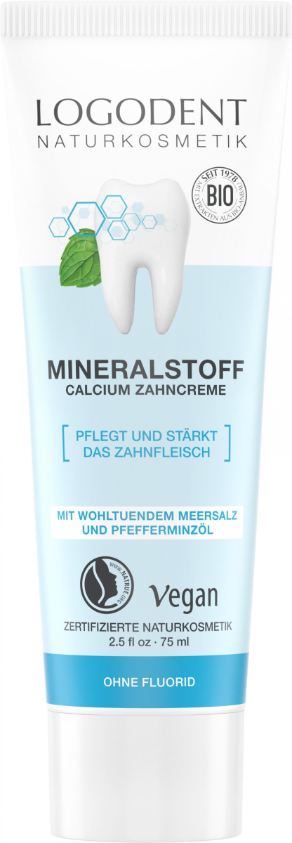 Zahncreme Mineralstoff Calcium (ohne Fluorid)
