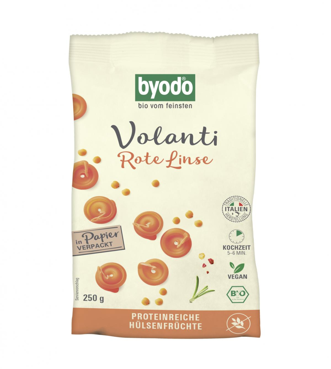 Volanti Rote Linse, glutenfreie Nudeln, 250 g