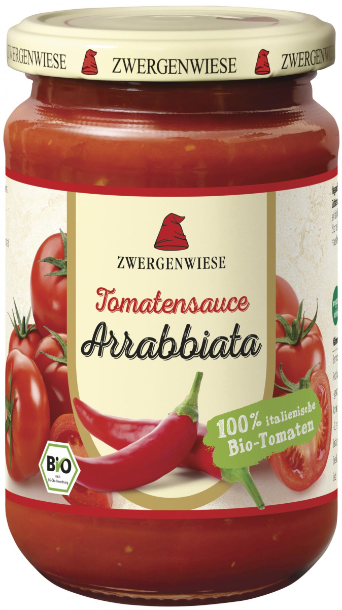 Tomatensauce Arrabbiata - feurig scharf, Zwergenwiese