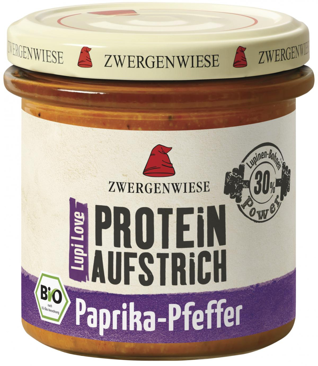 Proteinaufstrich Paprika-Pfeffer, Zwergenwiese,135g