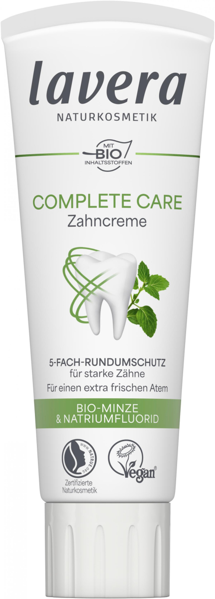 Zahncreme Complete Care mit Fluorid, 75 ml, Lavera