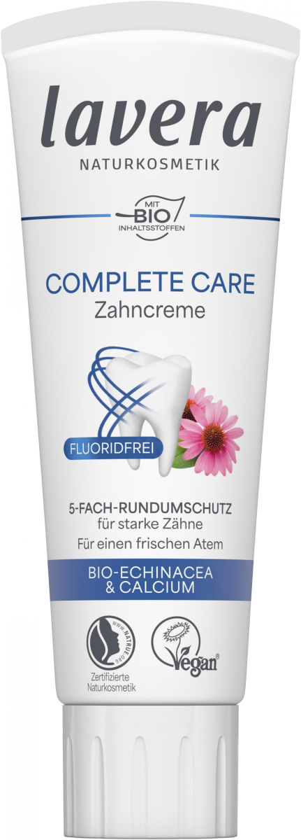 Zahncreme Complete Care Fluoridfrei, 75 ml, Lavera