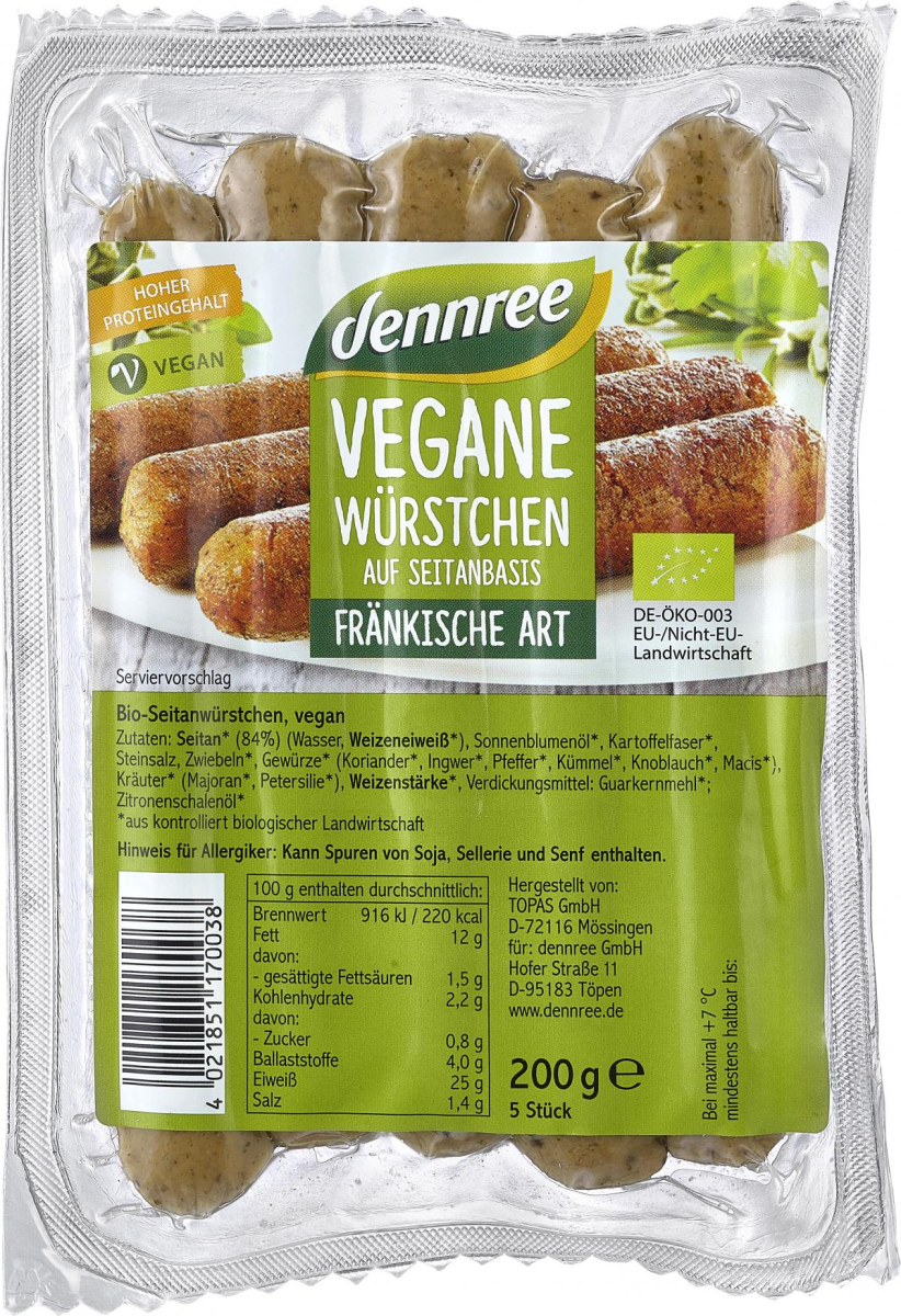 Vegane Würstchen, Fränkische Art