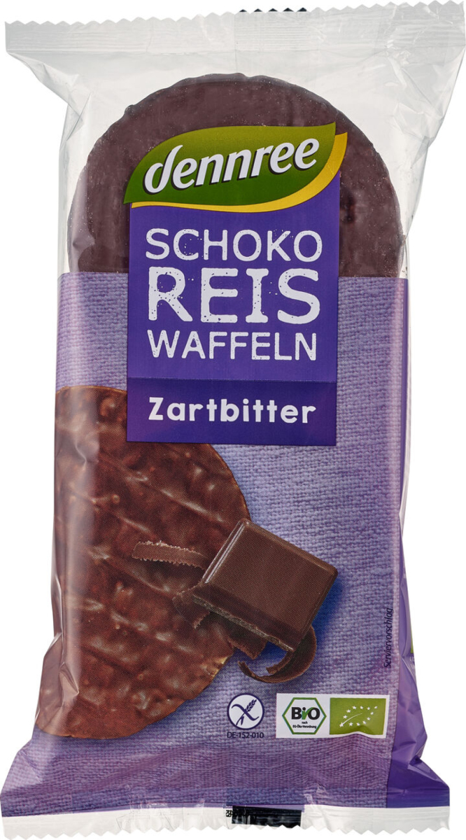 Schoko Reiswaffeln Zartbitter - glutenfrei