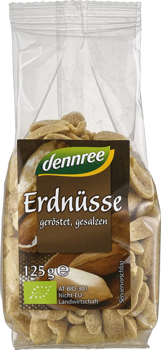 Erdnüsse, geröstet und gesalzen