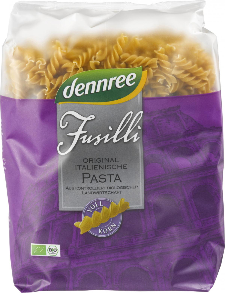 Fusilli Vollkorn, 1 KG, dennree