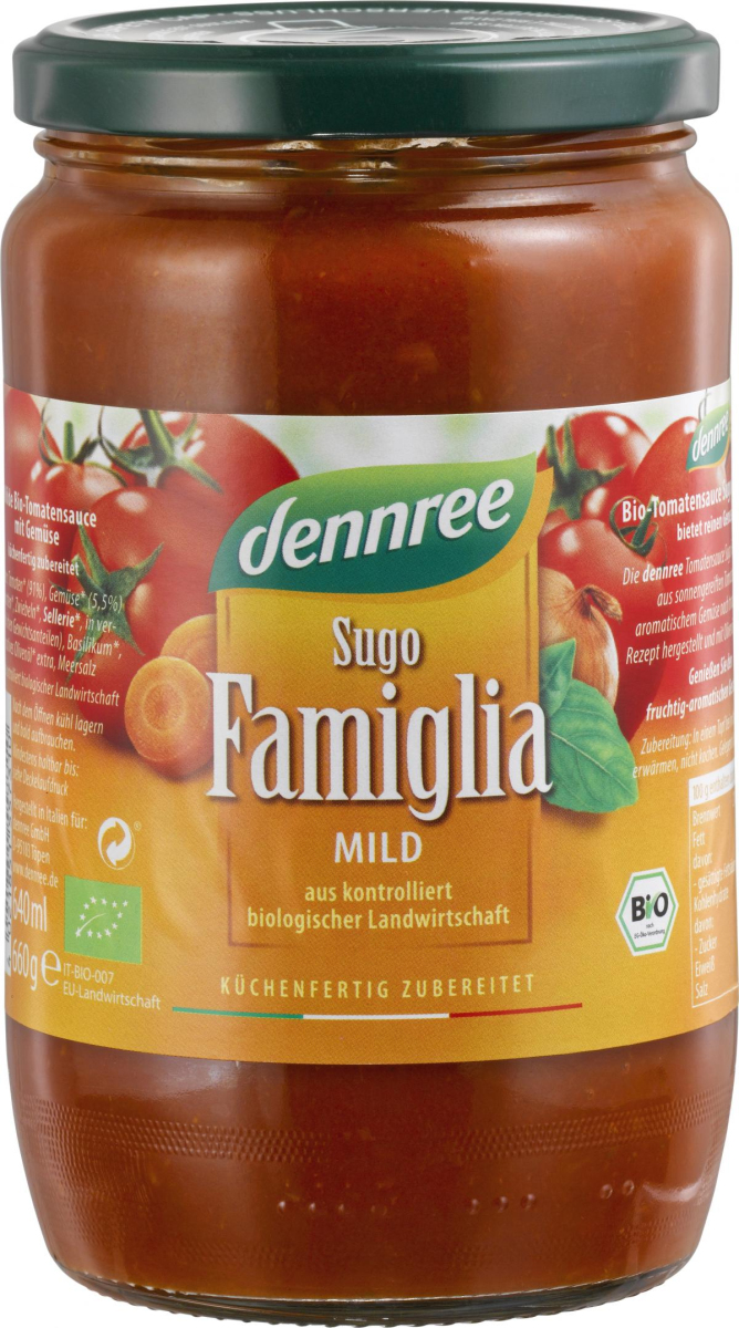 Sugo Famiglia, fruchtig-aromatisch, 660 gr