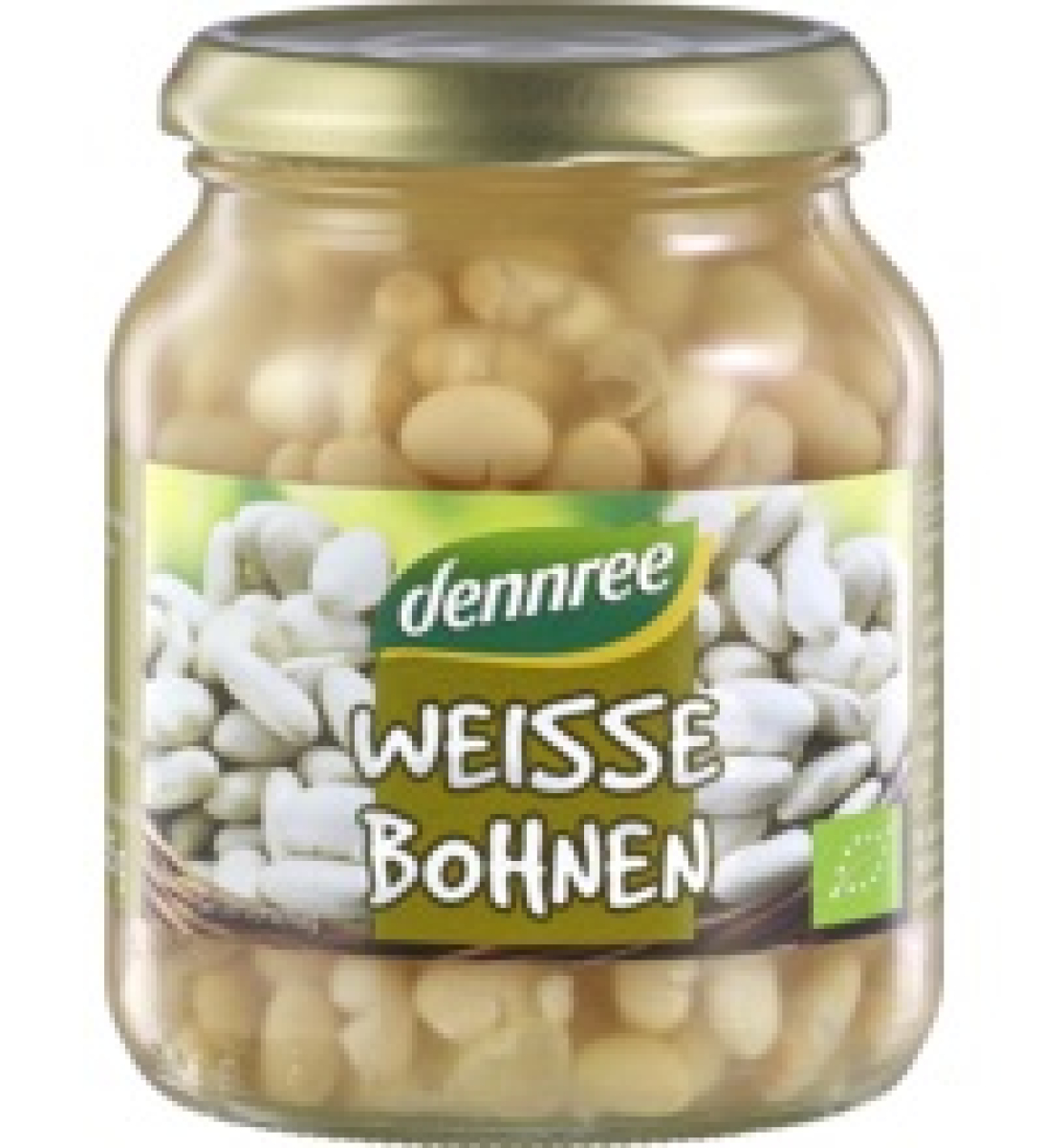 Weiße Bohnen im Glas