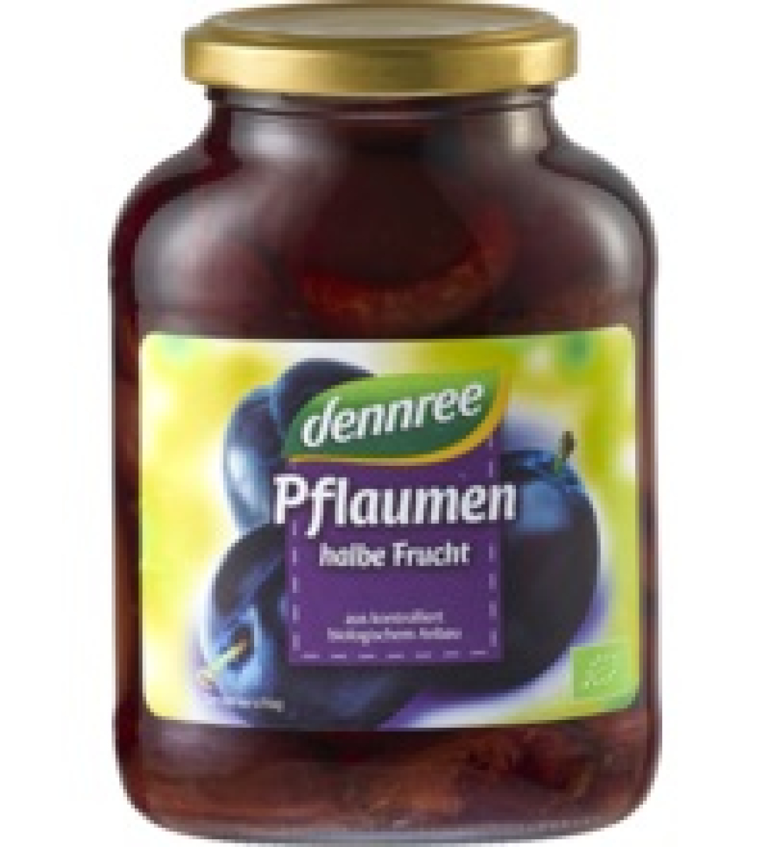 Pflaumen, halbe Frucht , 540 g Glas