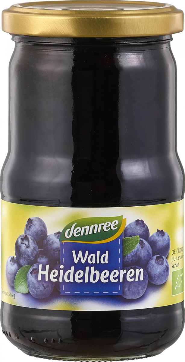 Waldheidelbeeren, 350 g Glas dennree