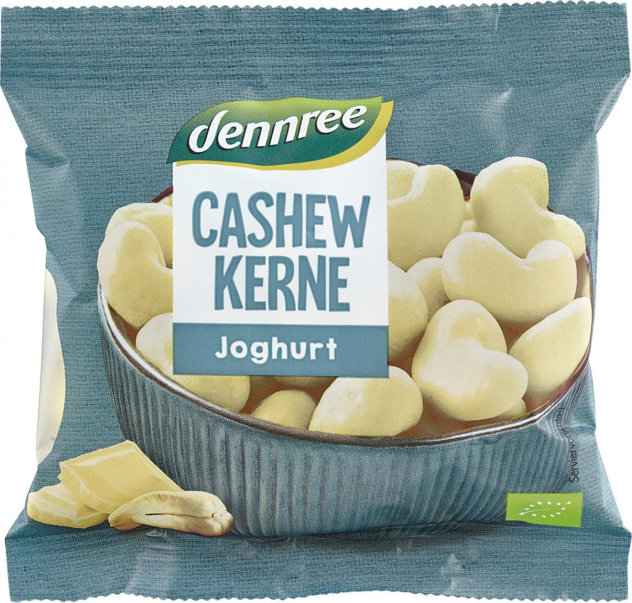 Cashewkerne in weißer Joghurtschokolade